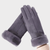 Women’s woman womens petite-, tall-, plus-, size office commute workwear luxury Casual Fall Autumn Winter cold weather accessory Warm Windproof Full Finger Gloves Touchscreen Cold Weather Hiking Outdoor suede fleece gloves Fashion accessories in Gray grey