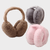 Women’s woman womens Men’s man mens Unisex Genflex Gender Neutral Genderfluid office commute workwear evening party casual literary cap Earflap Protection Ear-Muff Ear Cover Fashion soft plush earmuffs headwear accessories in khaki brown, Gray grey, pink
