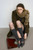 Women’s woman womens petite-, tall-, plus-, size alternate aesthetic luxury Casual Fall Autumn Winter Spring cold weather winter accessory long round bobble scarf Fashion bobbles Scarves accessories in coffee brown
