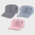 Boy’s boy boys Girl’s girl girls Kids child's childrens childs Unisex Genflex Gender Neutral Genderfluid Casual striped pattern summer holiday getaway festival party Engineers Hat Headwear fashion hats accessories in Gray grey-, light sky blue-, pink-, with white color stripes