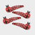 Women’s woman womens Casual 4PCS Ladybugs Hair Barrettes for Casual Formal Festival Hair Clip Women Girl Hair Styling Tool Nonslip Side pin Headdress Headwear fashion clips accessories in red with black color stripes 4-Piece Pack