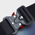 Women’s woman womens Men’s man mens Unisex Genflex Gender Neutral Genderfluid Casual Metal Buckle nylon Waistband solid pattern summer holiday getaway festival party Tactical Belt Fashion belts accessories in dark slate blue with red accent color