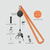 Women’s woman womens Men’s man mens Unisex Genflex Gender Neutral Genderfluid Neck Strap Key Chain Lanyard Card Holder Badge Reel Phone Key Ring ID Name Cards Nurse Retractable Badge Holders Office Supplies employee office security work accessories Lanyards supply accessory in orange
