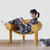 Scandinavian soft back modern minimalist retro style horse chair office hotel home Fashion chairs furniture in mustard yellow