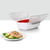 Steam Case Plastic with Lid Microwave Oven Steamer For Steamed Bread Bun Dumpling Fish Kitchen Tools Cooking food steamers Tools in white with red
