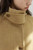 Women’s woman womens petite-, tall-, plus-, size Light Luxury High-quality Minimalist LP Knit wool Blend Elegant Winter commute wfh office workwear evening party Turtleneck spread stand neck collar button close patch pockets windbreaker coat outwear Jacket Outerwear Coats in mustard yellow color