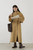 Women’s woman womens petite-, tall-, plus-, size Light Luxury High-quality Minimalist LP Knit wool Blend Elegant Winter commute wfh office workwear evening party Turtleneck spread stand neck collar button close patch pockets windbreaker coat outwear Outerwear Coats in mustard yellow color