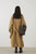 Women’s woman womens petite-, tall-, plus-, size Light Luxury High-quality Minimalist LP Knit wool Blend Elegant Winter commute wfh office workwear evening party Turtleneck spread stand neck collar button close patch pockets windbreaker coat outwear Outerwear Coats in mustard yellow color