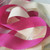 Crafts 25mm, 100% Real Pure Silk Woven Double Face Taffeta Silk Ribbon for Embroidery and Handcraft Project, women's woman womens accessory Gift Packing accessories ribbons in Rose red, Ivory white