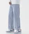 Men’s man mens petite-, tall-, plus-, size Loose Straight Washed Drawstring drawcord close Denim Jeans Spring Summer Trousers Collection Topstitch Design Casual Jeans Pants in light blue