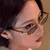 Women’s woman womens Men’s man mens Unisex Genflex Gender Neutral Genderfluid chic sun glasses Ladies shades Trends Summer sexy small fashion unique womens mens anywear eyewear UV Resistant Blue Light Blocking Unisex XY Cat eye Oval Sunglasses Glasses for woman man in silver
