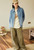 Women’s woman womens petite-, tall-, plus-, size Light Luxury High-quality Elegant Gradient Washed Winter commute wfh office workwear evening party turndown neck collar button close patch pockets denim barn jacket outwear Jackets Outerwear in light blue
