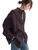 Women’s woman womens petite-, tall-, plus-, size Light Luxury High-quality Elegant striped turndown collar button up long sleeves with drop shoulder and button close band cuffs linen big shirt stripes shirts in purple