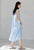 Women’s woman womens petite-, tall-, plus-, size Casual Summer vacation holiday getaway evening clubwear party wear Sexy v-neck H-Line sleeveless tank strap maxi Dress Dresses in light sky blue