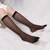 Women’s woman womens petite-, tall-, plus-, size Casual Summer vacation holiday getaway evening clubwear party wear Sexy 4 Pairs Ultra-Thin Two Finger Calf Socks Long Breathable Transparent high-tube Tabi Socks Tights (4 Pack) Solid Flip-flops 2 Toed Silk Stockings in black