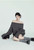 Women’s woman womens petite-, tall-, plus-, size Light Luxury High-quality Elegant evening party club wear slash neck ribbed loose fit off-shoulder sweater Fashion sweaters in Gray grey