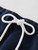 Women’s woman womens petite-, tall-, plus-, size Casual Fall Autumn Winter loose classic Vintage style Female drawstring close hot short pant knitted Sports Shorts sportswear in blue with white drawcord close