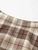Women’s woman womens petite-, tall-, plus-, size Casual Fall Autumn Winter loose classic Vintage style Female pleated high rise waist empire waistline irregular hem checkered pleats midi skirt Fashion skirts in brown with khaki accent colors