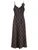 Women’s woman womens petite-, tall-, plus-, size Casual Summer vacation holiday getaway evening clubwear party wear Sexy v-neck H-Line sleeveless spaghetti tank strap plaid maxi Dress Checkered Dresses in dark coffee brown with multi