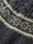 Women’s woman womens petite-, tall-, plus-, size Light Luxury High-quality Elegant evening party club wfh office commute work wear round o-neck long sleeves embroidery cable-knit crewneck sweater Fashion sweaters in Dark Gray grey, with yellow accent