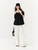Women’s woman womens petite-, tall-, plus-, size Light Luxury High-quality Elegant evening party club wfh office commute work wear halter collar v-neck tie lace-up short puff sleeves pleats Off-Shoulder Top Fashion Blouses Tops in black