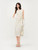 Women’s woman womens petite-, tall-, plus-, size Casual Summer holiday vacation getaway evening party wear classic Vintage vintage Female French look high rise waist pullover close natural waistline sleeveless tank strap round o-neck slash neck polka bow lace-up dot maxi dress Fashion dresses in white, with black dots accent