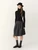 Women’s woman womens petite-, tall-, plus-, size Casual Summer holiday vacation getaway evening party wear indie style loose classic Vintage vintage French look style Female high rise waist zip-up close empire waistline pleated bubble trim hem Peplum midi skirt Fashion skirts in dark Gray grey