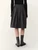 Women’s woman womens petite-, tall-, plus-, size Casual Summer holiday vacation getaway evening party wear indie style loose classic Vintage vintage French look style Female high rise waist zip-up close empire waistline pleated bubble trim hem Peplum midi skirt Fashion skirts in dark Gray grey