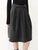 Women’s woman womens petite-, tall-, plus-, size Casual Summer holiday vacation getaway evening party wear indie style loose classic Vintage vintage French look style Female high rise waist zip-up close empire waistline pleated bubble trim hem Peplum midi skirt Fashion skirts in dark Gray grey