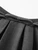 Women’s woman womens petite-, tall-, plus-, size Casual Summer holiday vacation getaway evening party wear indie style loose classic Vintage vintage French look style Female high rise waist zip-up close empire waistline pleated bubble trim hem Peplum midi skirt Fashion skirts in dark Gray grey