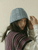 Women’s woman womens petite-, tall-, plus-, size Light Luxury High-quality Elegant evening party club wfh office commute work wear cable-stitch ribbed Jacquard knitted Beanie Hat Fashion headwear Skullies & Beanies hats in dusk blue