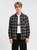 Men’s man mens petite-, tall-, plus-, size Casual Fall Autumn Winter loose classic Vintage style Long Sleeves v-neck turn-down collar button close flap patch pockets checkered plaid Utility Shirt Fashion shirts in black checks