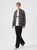 Men’s man mens petite-, tall-, plus-, size Casual Fall Autumn Winter loose classic Vintage style Long Sleeves v-neck turn-down collar button close flap patch pockets checkered plaid Utility Shirt Fashion shirts in black checks