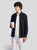 Men’s man mens petite-, tall-, plus-, size Fall Autumn Winter loose classic Vintage style Long Sleeves v-neck turn-down collar button close patch pocket Casual Shirt Fashion shirts in black