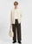 Men’s man mens petite-, tall-, plus-, size Fall Autumn Winter loose classic Vintage style Long Sleeves v-neck mandarin stand collar button close patch pocket Casual Shirt Fashion shirts in apricot white