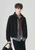 Men’s man mens petite-, tall-, plus-, size Fall Autumn Winter loose classic Vintage style Long Sleeves v-neck mandarin stand collar zipper close patch pocket at chest Casual Jacket Fashion coat Jackets in black