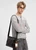 Men’s man mens petite-, tall-, plus-, size Fall Autumn Winter loose classic Vintage style Long Sleeves v-neck mandarin stand collar half button close Casual Shirt Fashion shirts in light Gray grey with white stripes