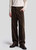 Men’s man mens petite-, tall-, plus-, size Fall Autumn Winter loose classic Vintage style mid rise waist straight four pocket zip close Casual Corduroy Pants Fashion Trousers in brown