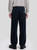 Men’s man mens petite-, tall-, plus-, size Fall Autumn Winter loose classic Vintage style mid rise waist straight four pocket zip close Casual Corduroy Pants Fashion Trousers in dark navy blue