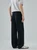 Men’s man mens petite-, tall-, plus-, size Fall Autumn Winter loose classic Vintage style mid rise loose fit 100% cotton waist half elastic waistline straight four pocket zip close Casual Pants Fashion Trousers in black