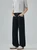 Men’s man mens petite-, tall-, plus-, size Fall Autumn Winter loose classic Vintage style mid rise loose fit 100% cotton waist half elastic waistline straight four pocket zip close Casual Pants Fashion Trousers in black