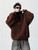 Men’s man mens petite-, tall-, plus-, size Fall Autumn Winter loose classic Vintage style hoodie Long Sleeves v-neck collar Casual Hooded Sweatshirt Fashion sweatshirts in brown