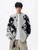 Men’s man mens petite-, tall-, plus-, size Fall Autumn Winter loose classic Vintage HIP HOP y2k style stripes Long Sleeves v-neck collar striped Casual Cardigan Fashion sweater Cardigans in red with multi stripe scarf