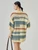 Women’s woman womens petite-, tall-, plus-, size Light Luxury High-quality Elegant holiday vacation getaway evening party club wfh office commute work wear three-quarter collar v-neck Commute loose hollow-out Crochet-knit sweater Fashion workwear sweaters in yellow teal with multi colors
