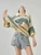 Women’s woman womens petite-, tall-, plus-, size Light Luxury High-quality Elegant holiday vacation getaway evening party club wfh office commute work wear three-quarter collar v-neck Commute loose hollow-out Crochet-knit sweater Fashion workwear sweaters in yellow teal with multi colors