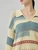 Women’s woman womens petite-, tall-, plus-, size Light Luxury High-quality Elegant holiday vacation getaway evening party club wfh office commute work wear three-quarter collar v-neck Commute loose hollow-out Crochet-knit sweater Fashion workwear sweaters in yellow teal with multi colors