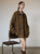 Women’s woman womens petite-, tall-, plus-, size Light Luxury High-quality Elegant holiday vacation getaway evening party club wfh office commute work wear turn-down collar Commute loose patchwork graphic embroidery long-sleeve casual utility Jacket Fashion workwear Coat Jackets in brown