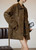 Women’s woman womens petite-, tall-, plus-, size Light Luxury High-quality Elegant holiday vacation getaway evening party club wfh office commute work wear turn-down collar Commute loose patchwork graphic embroidery long-sleeve casual utility Jacket Fashion workwear Coat Jackets in brown