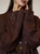 Women’s woman womens petite-, tall-, plus-, size Light Luxury High-quality Elegant holiday vacation getaway evening party club wfh office commute work wear turn-down collar Commute loose patchwork graphic embroidery long-sleeve casual utility Jacket Fashion workwear Coat Jackets in brown