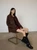 Women’s woman womens petite-, tall-, plus-, size Light Luxury High-quality Elegant holiday vacation getaway evening party club French look wfh office commute work wear turn-down collar Commute loose patchwork 3D beading long-sleeve casual Jacket Fashion workwear Coat Jackets in brown with multi color 3D decorations